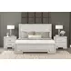Basilone Rustic White Panel Bedroom Set