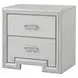 Basilone Rustic White Panel Bedroom Set
