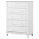 Naucalpan White 5 Drawer Chest