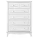 Naucalpan White 5 Drawer Chest