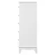 Naucalpan White 5 Drawer Chest