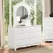 Naucalpan White 6 Drawer Dresser