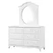 Naucalpan White 6 Drawer Dresser