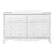 Naucalpan White 6 Drawer Dresser