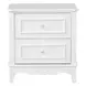 Naucalpan White 2 Drawer Nightstand