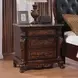 Ventresca Dark Cherry 3 Drawer Nightstand