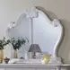 Ventresca White Upholstered Panel Bedroom Set with Nailhead Trim