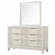 Isadore Antique White 6 Drawer Dresser