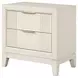 Isadore Antique White Panel Bedroom Set with LED Light