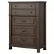 Huddersfield Dark Walnut Panel Bedroom Set
