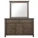 Huddersfield Dark Walnut 9 Drawer Dresser