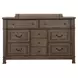 Huddersfield Dark Walnut Panel Bedroom Set