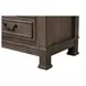 Huddersfield Dark Walnut 3 Drawer Nightstand with USB Charging