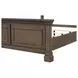 Huddersfield Dark Walnut King Panel Bed