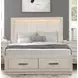 Wellingborough Light Gray Storage Panel Bedroom Set with LED Light