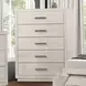 Wellingborough Light Gray Storage Panel Bedroom Set with LED Light