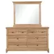Mchenry Natural Oak 6 Drawer Dresser