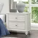 Whitehaven Antique White 2 Drawer Nightstand