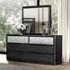 Sterling West Ash Gray Rectangular Dresser Mirror