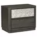 Sterling West Ash Gray 2 Drawer Nightstand with USB Charging