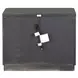 Sterling West Ash Gray 2 Drawer Nightstand with USB Charging