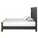 Neue Mills Farmhouse Black and Rustic Oak King Panel Bed