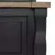 Neue Mills Farmhouse Black and Rustic Oak King Panel Bed