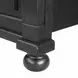 Neue Mills Farmhouse Black and Rustic Oak King Panel Bed