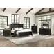 Neue Mills Farmhouse Black and Rustic Oak 5 Drawer Chest