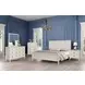 Altamira White King Panel Bed