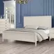 Altamira White King Panel Bed