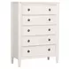 Altamira White 5 Drawer Chest