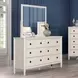 Altamira White Rectangular Dresser Mirror
