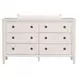 Altamira White 6 Drawer Dresser