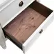 Altamira White 2 Drawer Nightstand with USB Charging