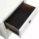 Altamira White 2 Drawer Nightstand with USB Charging