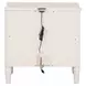 Altamira White 2 Drawer Nightstand with USB Charging