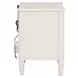 Altamira White 2 Drawer Nightstand with USB Charging