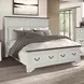Hampstead White and Dark Brown Storage Panel Bedroom Set