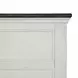 Hampstead White and Dark Brown King Storage Panel Bed