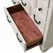 Hampstead White and Dark Brown 6 Drawer Dresser