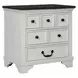 Hampstead White and Dark Brown Storage Panel Bedroom Set