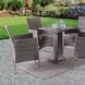 Niambi Gray Outdoor Rectangular Patio Table