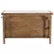 Delmar White and Natural 58" Rectangular Marble Top Kitchen Island