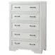 Foundry White Dove 5 Drawer Chest