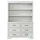 Foundry White Dove Hutch and Bookcase with 3 Shelves