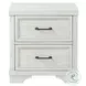 Foundry White Dove 2 Drawer Nightstand