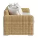 Playa Soothe Pearl 113" Outdoor Sofa with Flange Welt