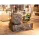 Giza Dark Emperador Rectangular Marble Top Coffee Table