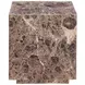 Giza Dark Emperador Square Marble Top Side Table
